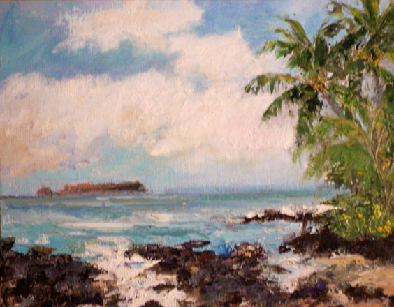 view from secret beach